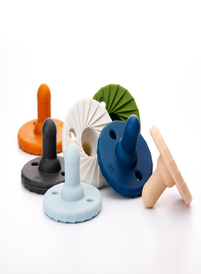 doddle & co. Doodle & Co. Tokyo Classic Pacifier For New Born Babies | BPA Free Natural Shape 100% Silicone For Infants With & Without Teeth | Helps Promote Healthy Oral Development | 0-3 Months | Spice/Smash Cake - Image 4